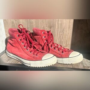 Converse Maroon High-Top Sneakers